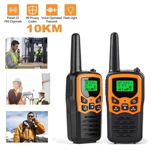 2pcs walky talky 10km long - 2pcs,