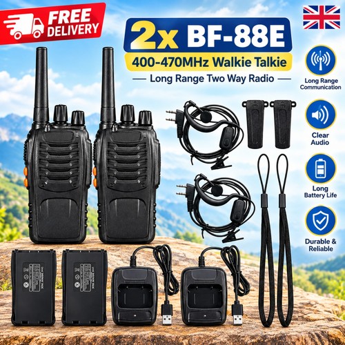 88e walkie talkies - 2x, bf-88e