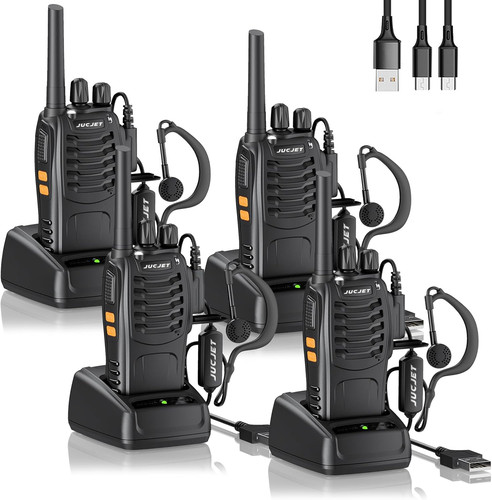 Long range rechargeable walkie - long,