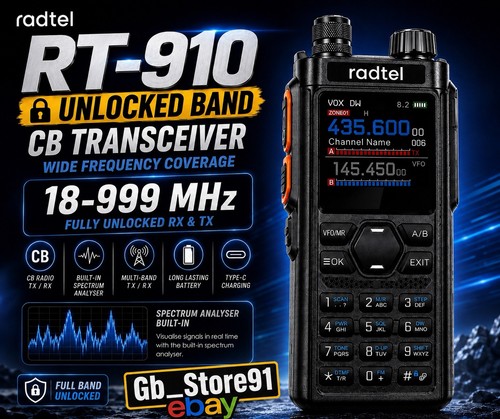 Radtel 910 999mhz - radtel, 18-999mhz