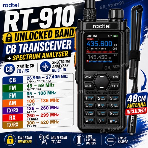 Radtel 910 with antennas - with,